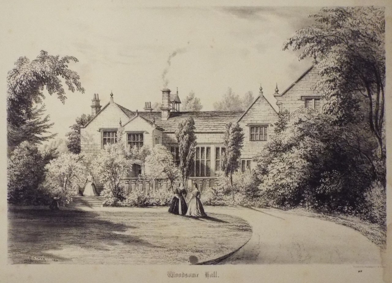 Lithograph - Woodsome Hall. - Cowen